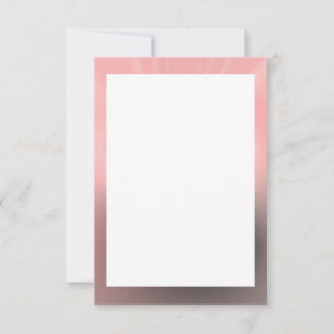 Modelo de Convite para Vazio de Borda de Rosa e Ci