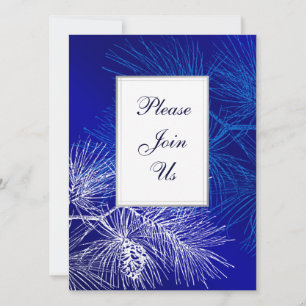 Modelo de Convite Personalizado de Pinus Azul e Br
