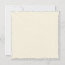 Modelo de Convite Quadrado com Borda Falsa Deckle 