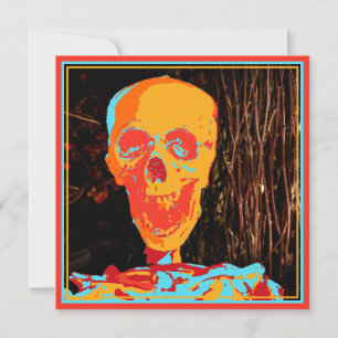 Modelo de Convite Skull de Halloween