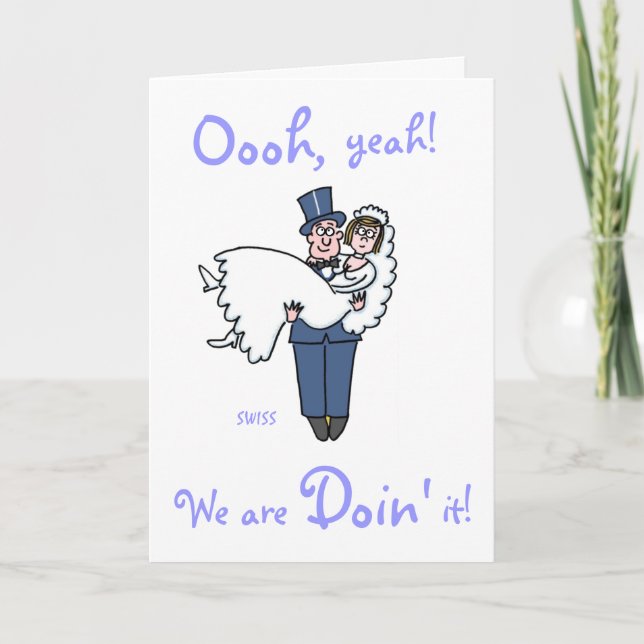 Modelo de Convites de casamento Humorísticos Perso (Frente)