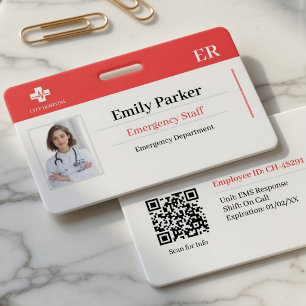 Modelo de Crachá de ID Personalizado para Sala de 