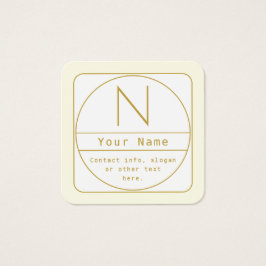 Modelo de Design retromoderno editável Dourado e b