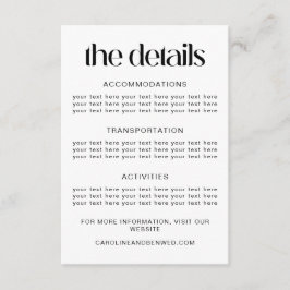 Modelo de Detalhes do Casamento da Tipografia Negr