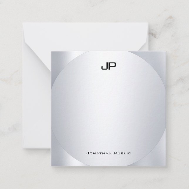 Modelo de Elegância Personalizada do Monograma do  (Frente)