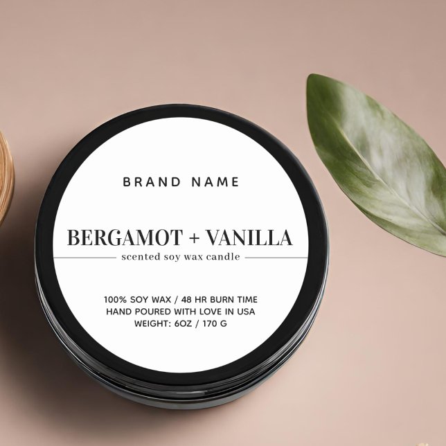 Modelo de embalagem de etiqueta de vela moderna (Criador carregado)