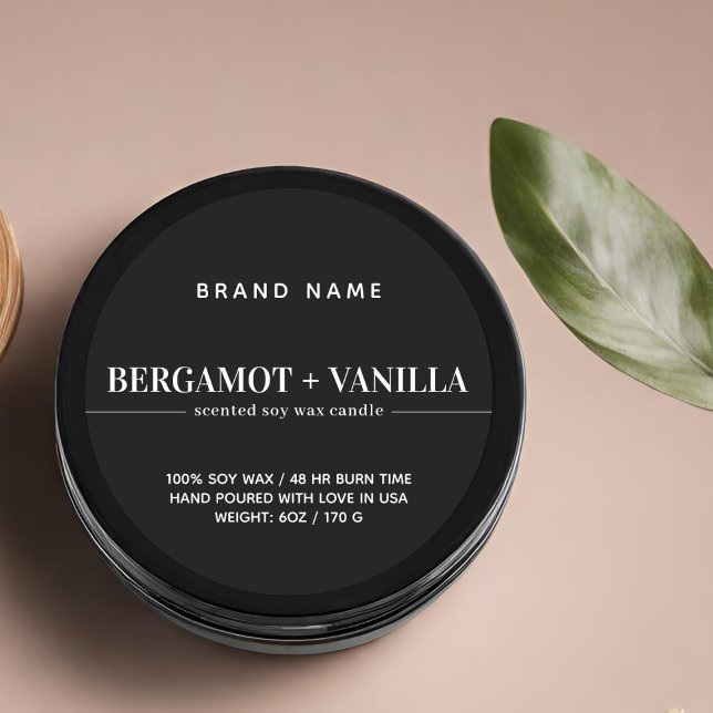 Modelo de embalagem de etiqueta de vela moderna (Criador carregado)