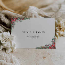 Modelo de Envelope de Casamento de Natal