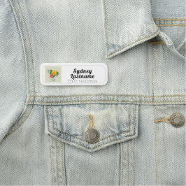 Modelo de Etiqueta com Nome e Logotipo da Empresa