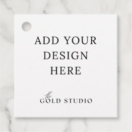 Modelo de etiqueta de favor com furo