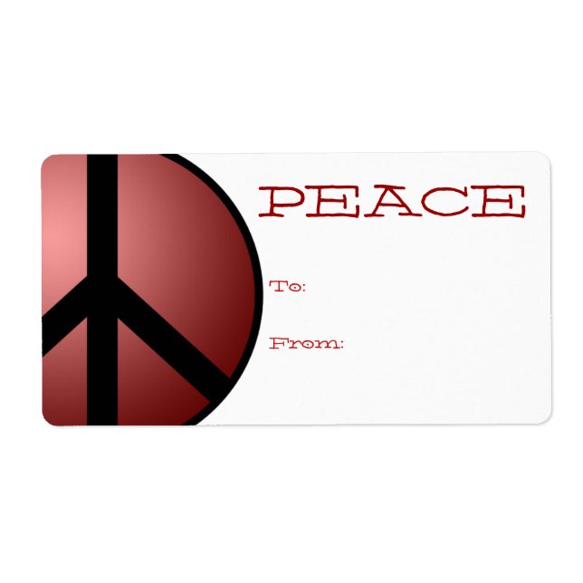 Modelo de etiqueta de presente para/de personalizá (Frente)