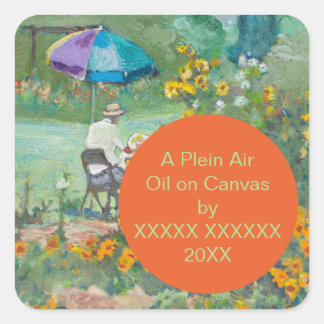 Modelo de etiqueta personalizada de arte fina