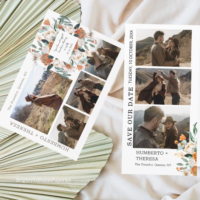 Modelo de faixa de cabine de fotos com clipart de  (Save the date and join us for a day filled with love, laughter, and joy.)