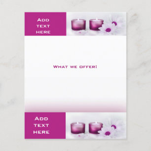 Modelo de Flyer Beauty Salon Spa Pink Plum