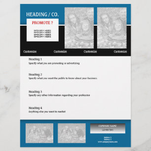 Modelo de folheto - crie o seu próprio 21,59 cm x 