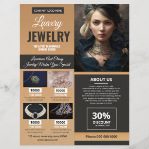 Modelo de Folheto da Loja de Joias