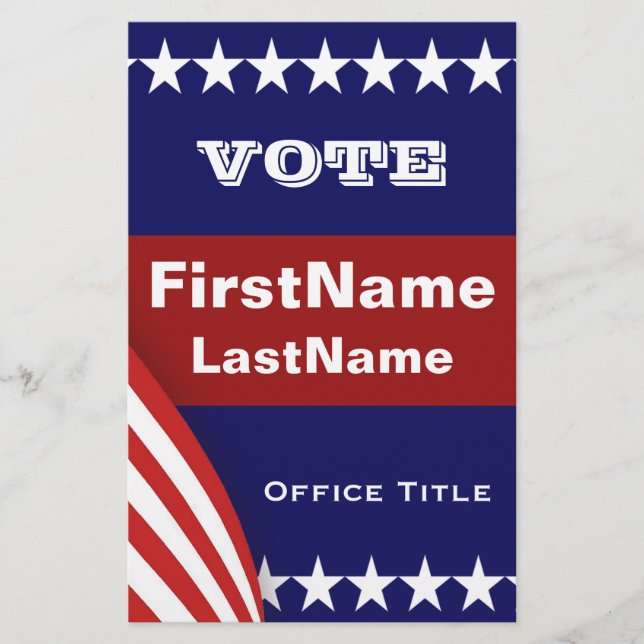 Modelo de folheto de campanha (Frente)