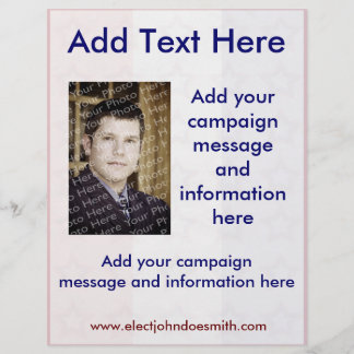 Modelo de Folheto de Campanha Eleitoral