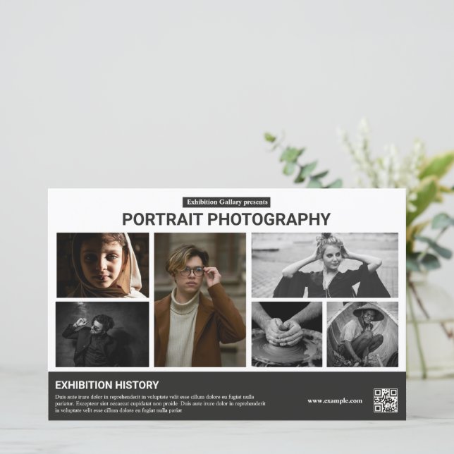 Modelo de Folheto de Exposição de Fotografia (Em pé/Frente)