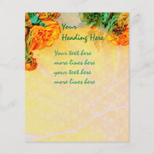 Modelo de folheto de fronteiras tropicais