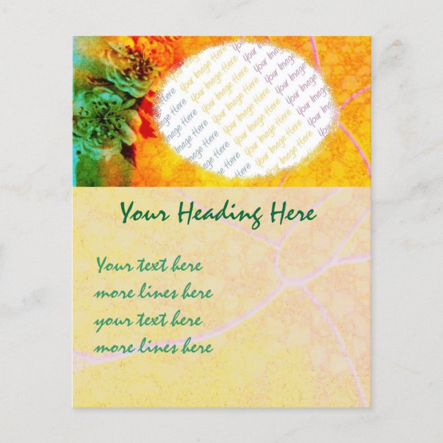 Modelo de folheto de fronteiras tropicais (Frente)