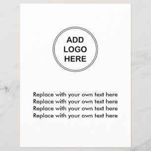 Modelo de folheto de logotipo comercial