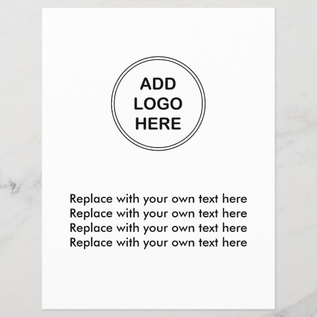 Modelo de folheto de logotipo comercial (Frente)