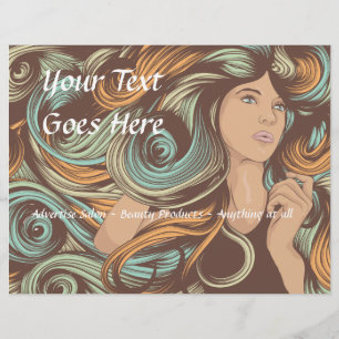 Modelo de Folheto de Salão Personalizado