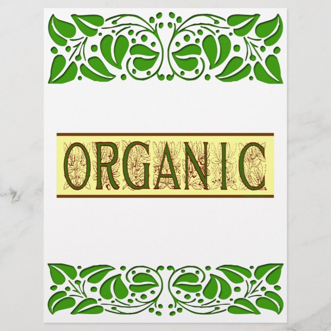 Modelo de Folheto Orgânico (Frente)