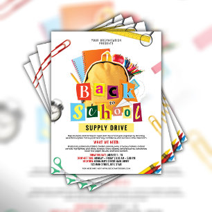 Modelo de Folheto para Campanha de Suprimentos de