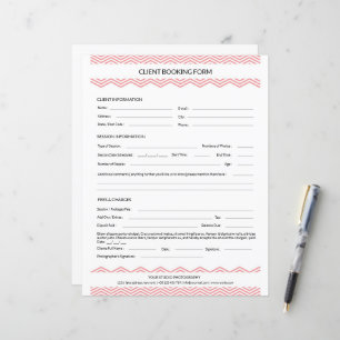 Modelo de Formulário de Contrato de Sessão de Fotó