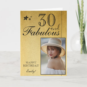 Modelo de Foto de Aniversário de 30 Anos Elegante