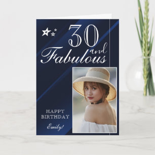 Modelo de Foto de Aniversário de 30 Anos Elegante