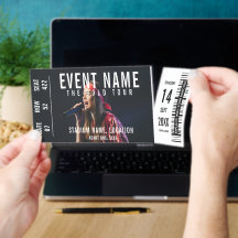 Modelo de Foto de Bilhete de Ingresso de Concerto