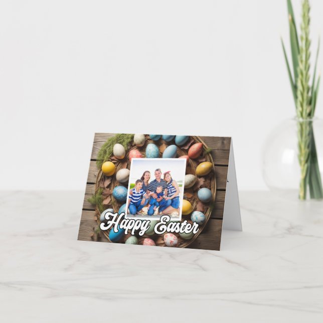 Modelo de Foto de Colagem de Ovos de Páscoa Person (Frente)