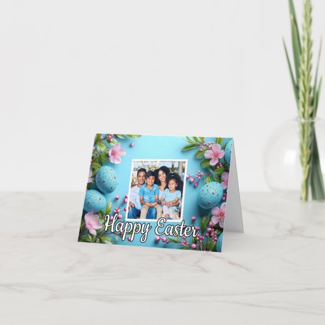 Modelo de Foto de Colagem de Páscoa Personalizada  (Frente)