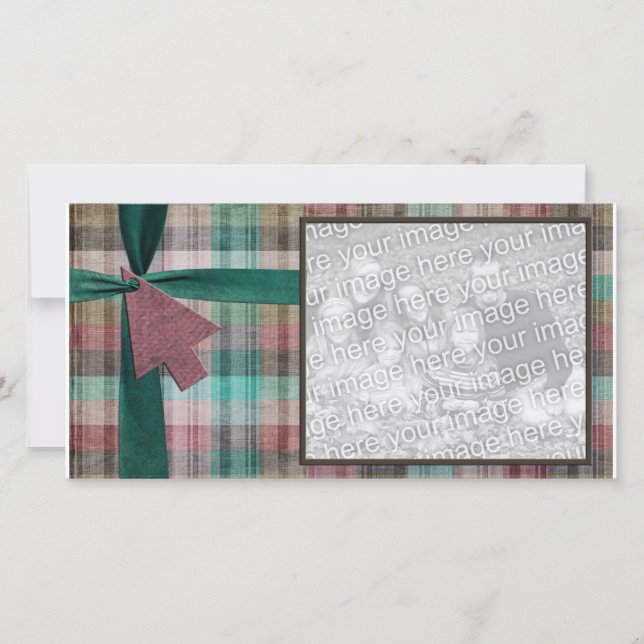 Modelo de foto de férias xadrez (Frente)