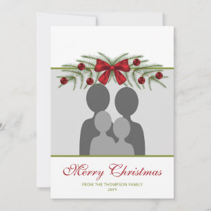 Modelo de Foto Personalizado Com Grinalda de Natal