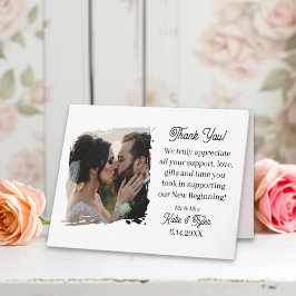 Modelo de Foto Personalizado Obrigado Casamento