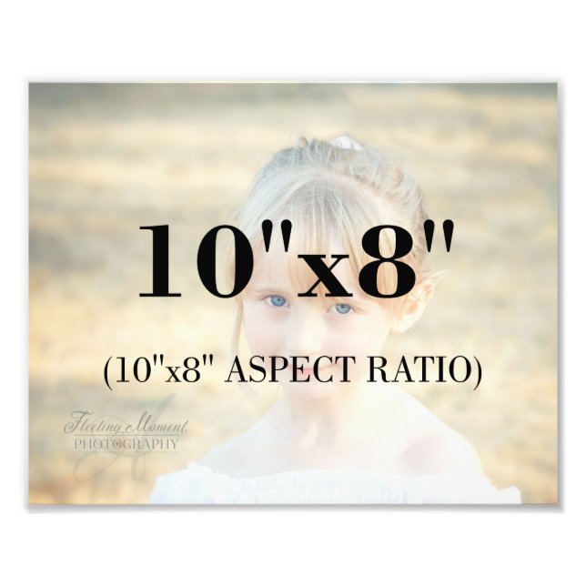 Modelo de Foto Profissional 10 x 8 Proporção (Frente)
