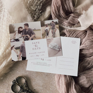 Modelo de Foto Rustic Rosa Dourado 4 Guarde a Data