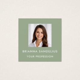 Modelo de Foto Verde Sage Moderno Profissional