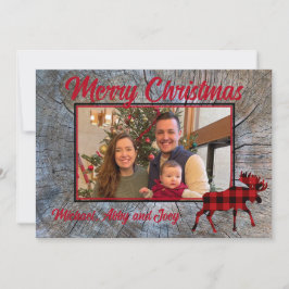 Modelo de foto xadrez vermelho de alce clássico rú