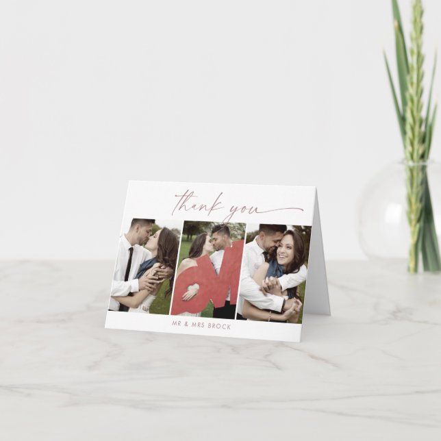 Modelo de Fotografia 3 Dourado do Rosa moderno - D (Frente)