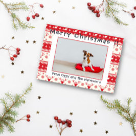 Modelo de Fotografia Cartão de Natal Merry Foto Pe