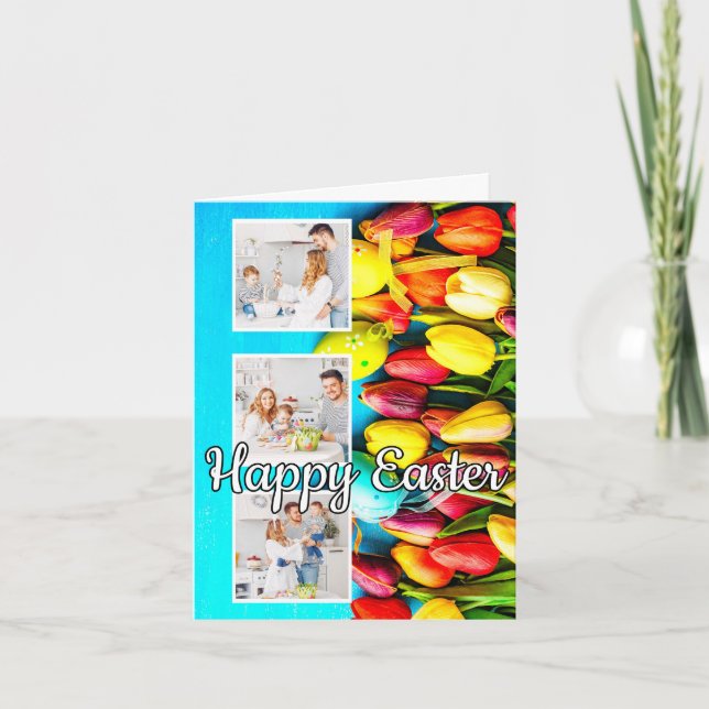 Modelo de Fotografia da Família de Páscoas Persona (Frente)