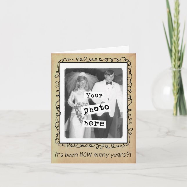 Modelo de fotografia para aniversário de casamento (Frente)
