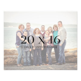 Modelo de fotos da família 20x16