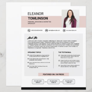 Modelo de Kit de Imprensa de Mídia
