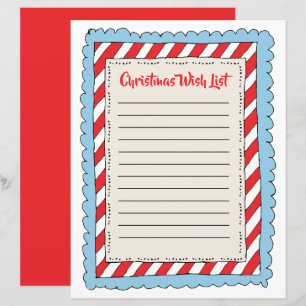 Modelo de Lista de Natal para Crianças com Stripe